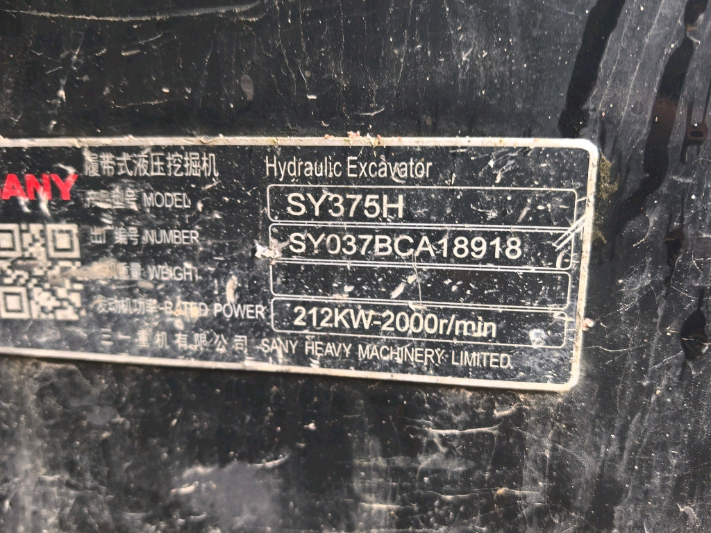 Excavadora SY375H Sany