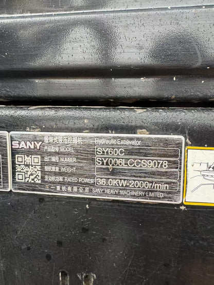 Excavadora SY60C Sany